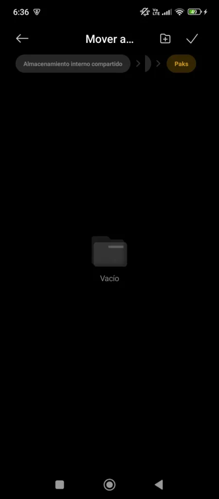 Empty OpenBOR “Paks” folder.